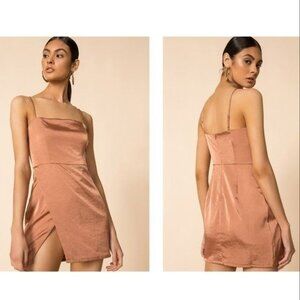 Superdown Gianna Slit Mini Dress - L